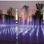 Square Music Fountain of Qinglongwan Central Town China 2021