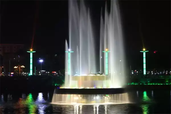 Top 10 Most Beautiful Musical Dancing Fountains in China Series Heyuan Musical Water Fountain in Guangdong China1